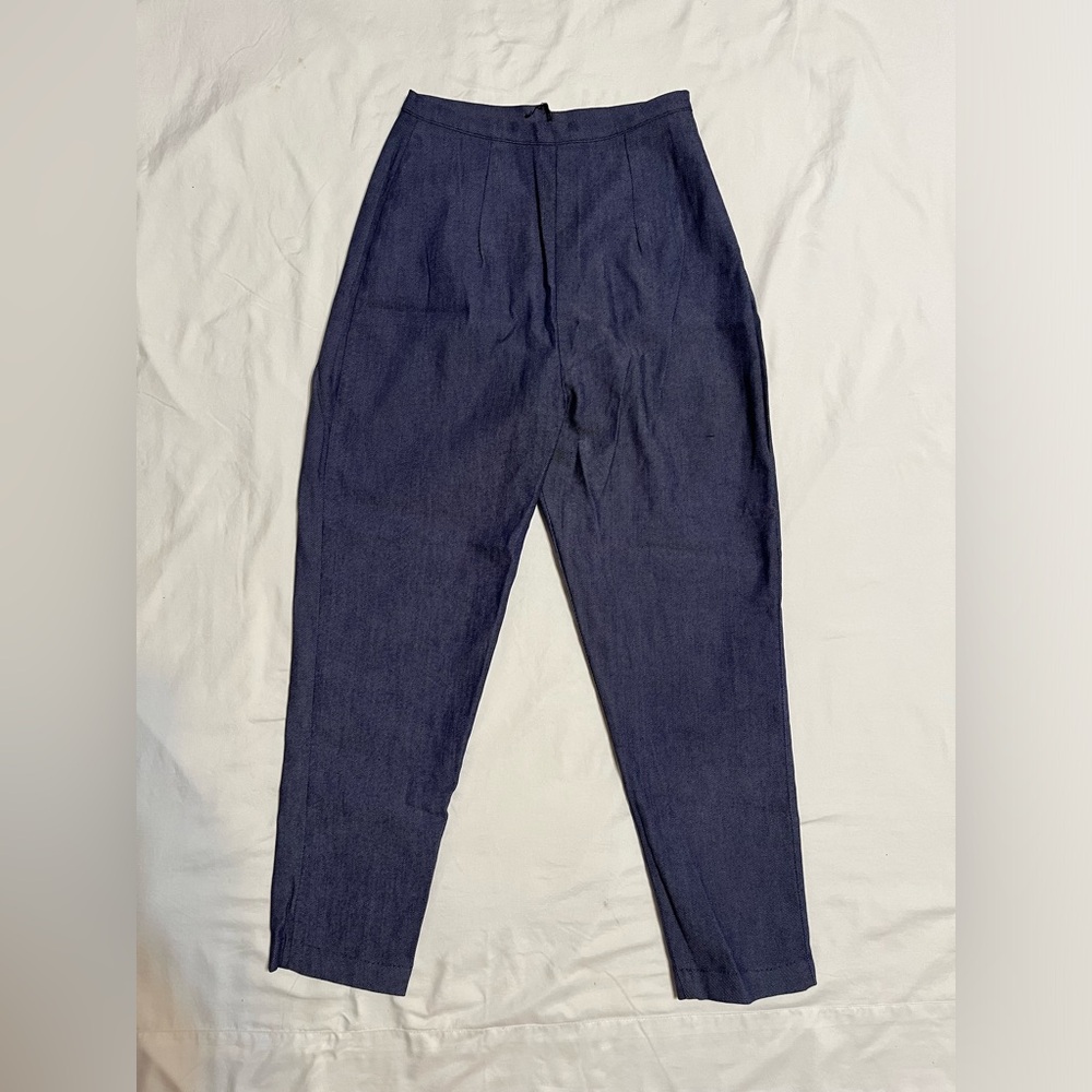 vintage 50s high waist pin up denim jeans Rockabilly Falcon zipper